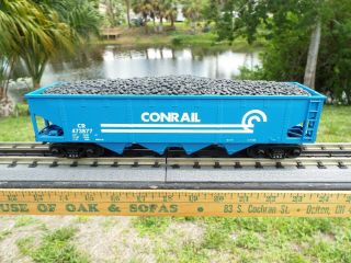 Mth 30 - 79045 Conrail 4 Bay Hopper Car With Operating Coal Load