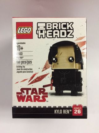 W/ Sticker Residue On Box Lego Brick Headz Star Wars Kylo Ren