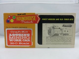 Roundhouse Rotary Snow Plow & Tender Ho Scale Model Kit 1515 Vintage Unbuilt