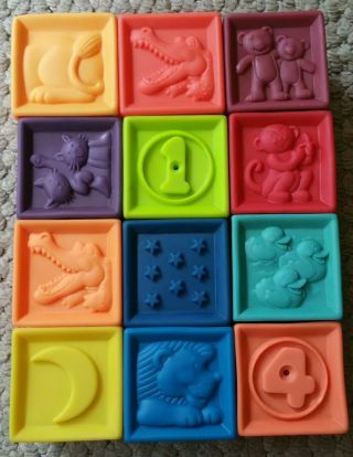 B.  Toys – One Two Squeeze Baby Blocks - Building Blocks For Toddlers – Educat.