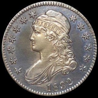 1832 Capped Bust Half Dollar Appears Uncirculated Philadelphia Ms Bu 50c Silver