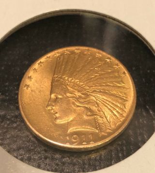 1911 Indian Head $10 Gold Eagle Near Gem Uncirculated