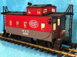 Aristo - Craft G - Scale 42114 York Central Nyc Long Steel Caboose Metal Wheels