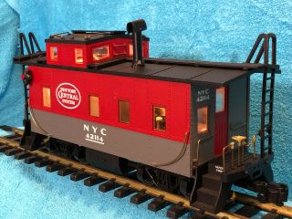 Aristo - Craft G - Scale 42114 York Central NYC Long Steel Caboose Metal Wheels 3