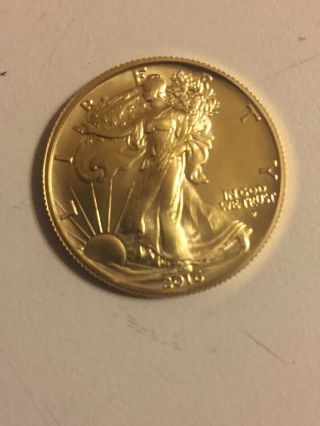 2016 - W 1/2 Oz Gold Walking Liberty Half Dollar And Box