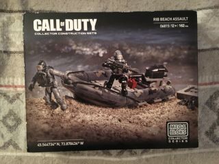 Mega Bloks Call Of Duty Rib Beach Assault 06815 Collector Series Never Open