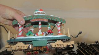 Bright Holiday Express Candy Dancer Car Animated G Scale Christmas Train 387