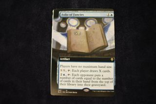 Miscut Folio Of Fancies Extended Art Throne Of Eldraine Magic The Gathering