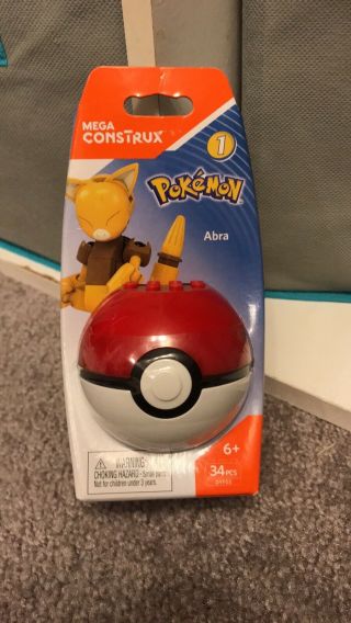 Mega Construx Pokemon Series 1 Abra In Package