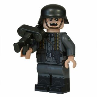 Lego Custom Ww2 German Mg Gunner - Full Body Printing - - Brickarms Mg 34