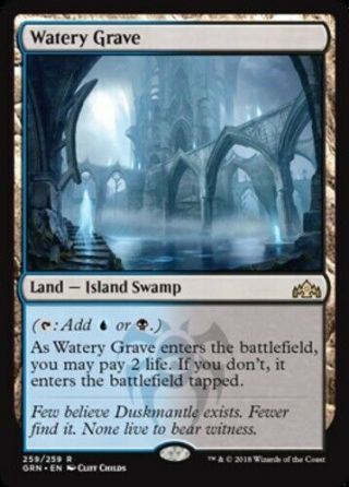 Mtg Magic Cards 4x X4 Nm -,  English Watery Grave Guilds Of Ravnica