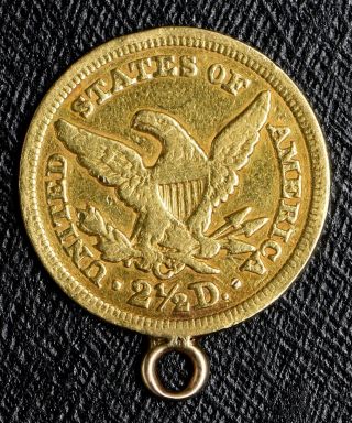 1849 - C LIBERTY HEAD $2.  5 GOLD 2