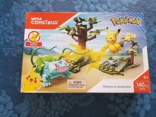 Mega Construx Pokemon Pikachu Vs.  Bulbasaur