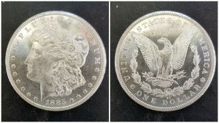 1885 Cc Morgan Silver Dollar Gem Bu Pl