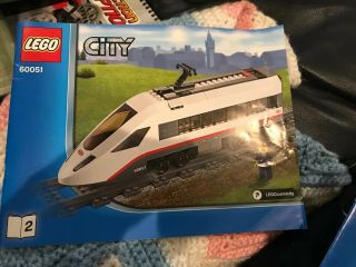 LEGO 60051 High - speed Passenger Train - INSTRUCTION BOOKS 1 - 4 2