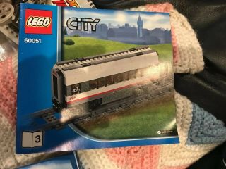 LEGO 60051 High - speed Passenger Train - INSTRUCTION BOOKS 1 - 4 3