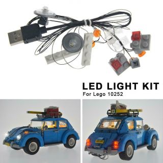 Led Light Lighting Kit For Lego 10252 Volkswagen Beetle Model Bricks