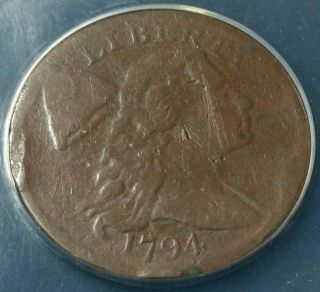 1794 Us Liberty Cap Large Cent Head Of 1794 Anacs G - 4 Details