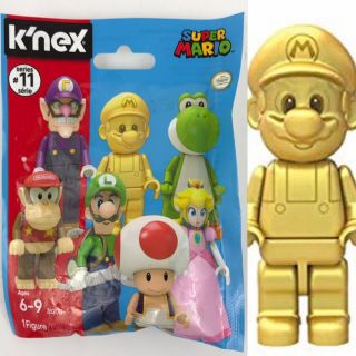 K’nex Nintendo Mario Bros Series 11 Golden Mario Mini Figure