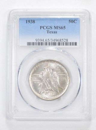 Ms65 1938 Texas Centennial Commemorative Half Dollar - Graded Pcgs 5880