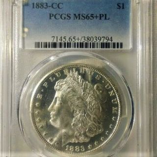 1883 Cc Morgan Silver Dollar Pcgs Ms65,  Pl