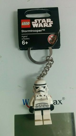 Lego Star Wars Stormtrooper Key Chain Lego Logo On Back 2003 Minifigure Keychain