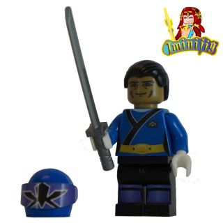 Custom Lego Minifigure Power Rangers Samurai Blue Kevin Uv Print