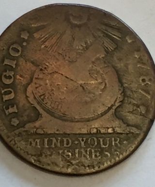 1787 Fugio Cent United States Variety Double Struck? Mid Grade