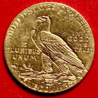 1910 Five Dollar Gold Indian BU 2