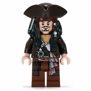 Lego Minifigure - Pirates Of The Caribbean - Captain Jack Sparrow - Minifig