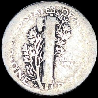 1916 - D Mercury Silver Dime NICELY CIRCULATED High End Denver Collectible Coin 2