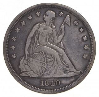 1840 Seated Liberty Silver Dollar 5380