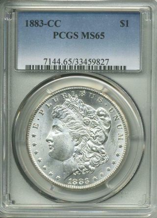 1883 Cc Morgan Dollar Pcgs Ms 65 Bright White