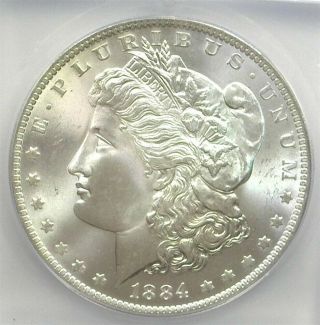 1884 - O Morgan Silver Dollar Icg Ms67 Lists For $2250