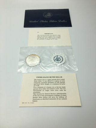 1878 - Cc Gsa Soft Pack Bu Uncirculated Morgan Silver Dollar With Papers
