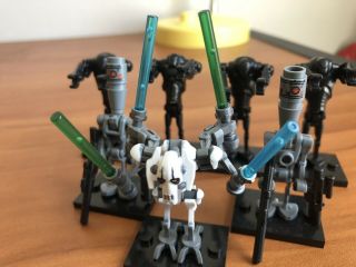 General Grievous,  6 Droids Lego Star Wars Custom Mini - Figures