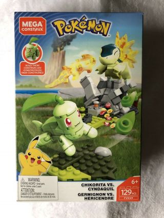 Pokemon Mega Construx - Chikorita Vs.  Cyndaquil