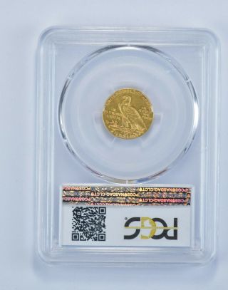 AU58 1914 $2.  50 Indian Head Gold Quarter Eagle - Graded PCGS 730 2