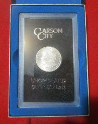 1881 - Cc Uncirculated Gsa Hoard Morgan Silver Dollar.  Carson City Gem Mf - 4044