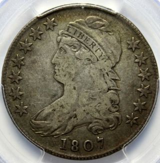 1807 Capped Bust,  50 Cent,  Pcgs F 12,  O - 112 Large Stars 50/20,