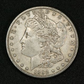 1892 - S $1 Morgan Silver Dollar,  Scarce High - Grade Key Date Xf/au Luster S776