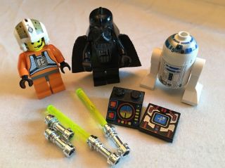 Lego Star Wars Assorted Mini Figure Darth Vader - R2d2 - Rebel Pilot - Lightsaber