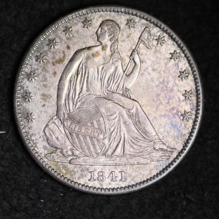 1841 - O Seated Liberty Half Dollar Choice Au E315 Wcbt