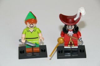 Lego Mini - Figures Peter Pan And Captain Hook Euc