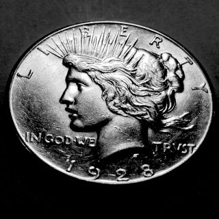 1928 - P Peace Silver Dollar Ch/gem Bu King Of The Peace Dollars 1