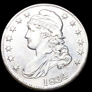 1834 Capped Bust Half Dollar Closely Uncirculated Philadelphia 50c Silver Coin
