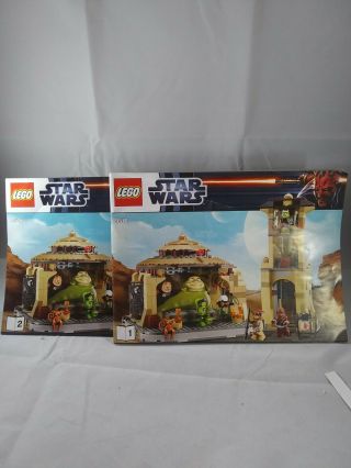Lego Star Wars 9516 Jabba’s Palace,  2 Book Set Instruction Manuals Only