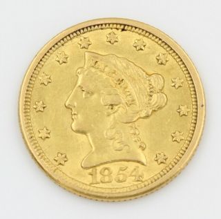 1845 O 2 1/2 Dollar Coronet Head - Quarter Eagle Gold United States Coin 7242 - 5