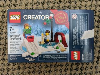 Lego 40107 Christmas Winter Skating Scene Creator Box 2014 Limited Edition