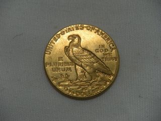 1914 D $2.  5 Gold Quarter Eagle Indian Head AU About Uncirculated 2